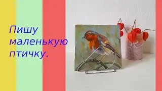 Этюд птички. Начало прописки. #originalpainting #birdpainting #масляная_живопись #картина_птица