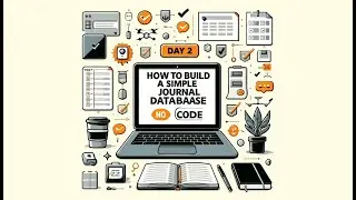 How to build a simple journal database with no code | Day 2 of 100 Days of No Code Challenge