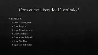 Curso TestLink:Liberado