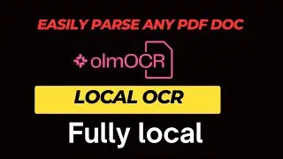 olmOCR - Easily Parse Any PDF Document with FEW lines of Code | Fully Local 