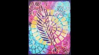 Mixed Media Art Journal Page - Magazine page