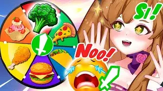 ☘️La RULETA DECIDE la COMIDA de MIS ⚔️MODS x 1 DÍA😱!!!