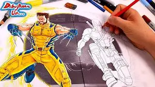 I draw Deadpool & Wolverine from the new movie for my Coloring book #8 || Draw Me A...