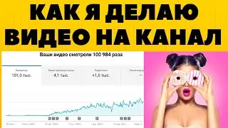 Как я делаю видео на свой ютуб канал, идеи создания видео, монетизация канала, как монтировать видео