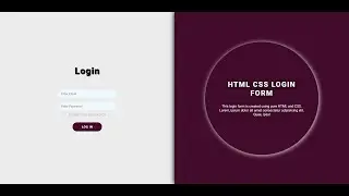 How to create Login and Registration Form in HTML CSS