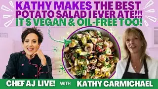 Kathy Carmichael Makes The BEST Potato Salad I Ever Ate!!!  It's Vegan and Oil-Free too!