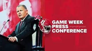 Head Coach Greg Schiano Game Week Press Conference - Akron