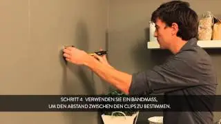 HOW TO: einen Duraline Clip an der Wand montieren - Deutsch