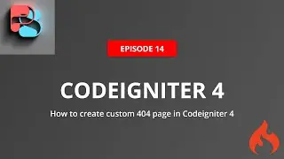 #14 How to create custom 404 page in Codeigniter 4