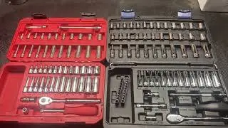 Tekton vs Quinn 1/4 in drive socket set comparison.
