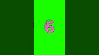 Count numbers from 1-10 Funny 3d effect text with sound #shorts #short #animation #greenscreen
