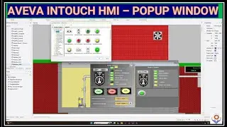 AVEVA InTouch HMI - Popup Windows | Create new Popup window | faceplate 