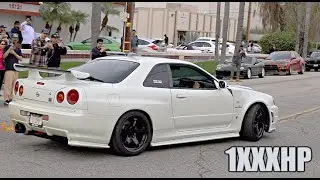 Worlds RAREST R34 Skylines Shut Down Cars & Coffee!