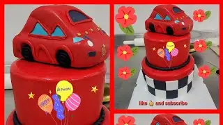 How to make cake 2 step with car full video
