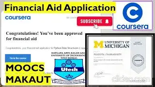 How to apply Financial aid in COURSERA for MOOCs | Makaut |2024