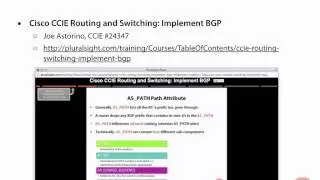Recommended BGP Lessons