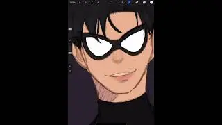 Nose rendering process on procreate
