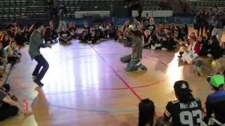QUARTERS POPPING - DAN DANZA VS ? - CONVENÇÃO INTERNACIONAL HIP HOP DANCE ALGARVE 2014