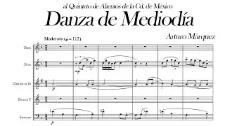 Arturo Márquez - Danza de Mediodía (1996) Score