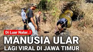 Viral..! Manusia Ular Lagi Viral di Jawa Timur