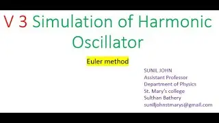 V 3 Harmonic oscillator