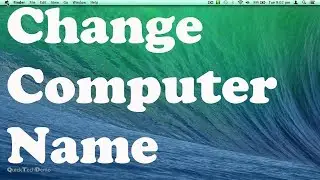 How to Change Computer Name on Mac OS X Mavericks