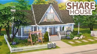 Sibling's Family Sharehouse // The Sims 4 Speed Build