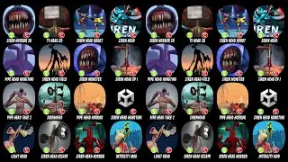 Siren Horror Big Head Game 3D, TV Head Escape 3D, Siren Head Vs Robot 3D, Siren Head...