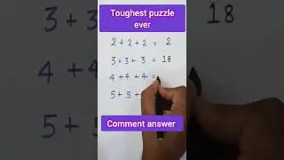 puzzle for genius only #mathpuzzle #canyousolve #youtubeshorts #math #shorts #viral