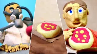 Food Industry makes Pizza - Stop Motion Animation