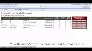 GP Interactive User Activity Maintenance Quick Demo