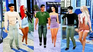 Couple Walks while Holding Hands and Talking on Phone Animation Pack I Sims 4 Patreon Download ❤💋