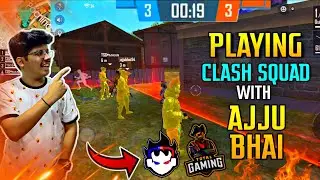 FREE FIRE || TSG PLAYING CLASH SQUAD WITH AJJU BHAI || UNBELIEVABLE GAME || LIVE REACTION