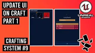 Update UI after Crafting Items in Unreal Engine 5.3 - Part 9 - Crafting System #9 #ue5 #crafting