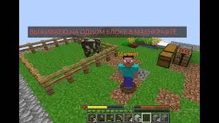 !!!ВЫЖИВАЮ НА ОДНОМ БЛОКЕ В МАЕНКРАФТЕ!!!#roblox  #shorts