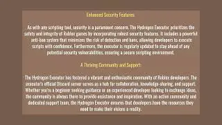 Enhance Your Roblox Games with the Hydrogen Executor: A Scripting Marvel