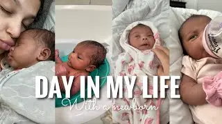 DAY IN MY LIFE WITH A NEWBORN | NYASIA AMAYA