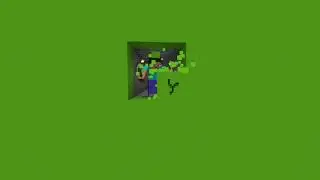Green screen Steve mining