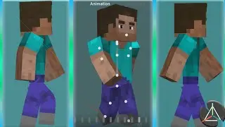 How to Animate a Minecraft Walk Cycle on Mobile Phone (Prisma3D Complete Tutorial)