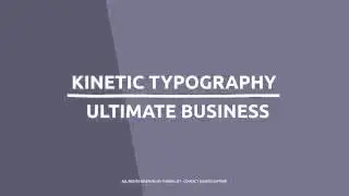 Kinetic Typography Elements 3 Quick Business - After Effects Template