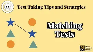 Matching Test Tips | Test Taking Tips and Strategies