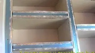 libreria in cartongesso