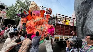 Ganesh Aagman 2024 | Mini balapur Ganesh aagman | Dhoolpet Ganesh in Hyderabad | Ganesh Transporting