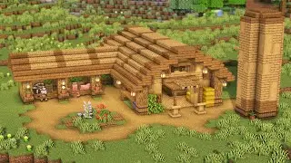Minecraft: How To Build a Simple Barn | Tutorial