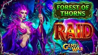 GEMS OF WAR - Amazing Raid Boss Teams - Forest of Thorns Underspire - Hunting For Bigfoot Event!