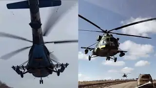 An Extremely low pass of Ukrainian MI-8
