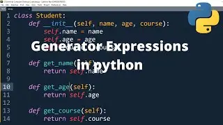 Generator Expressions in python