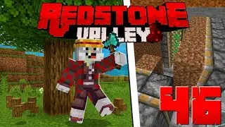 Como Fazer uma Farm de Madeira Automática no Minecraft Bedrock - Redstone Valley #46