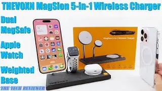 ZEERA THEVOXN 5-in-1 Wireless Charger: Dual MagSafe * Apple Watch * Weighted Base * Quality Feel!