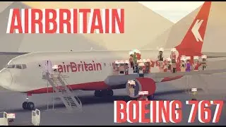 ROBLOX airBritain Boeing 767 flight